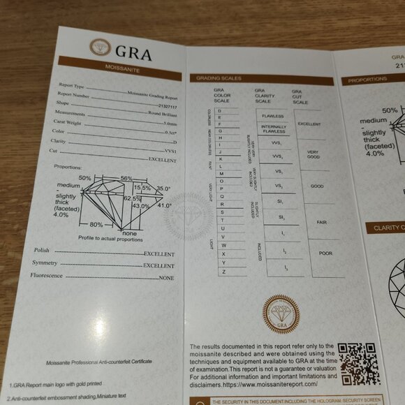 (Moissanite Earrings)VVS1 Moissanite Earrings with Certificate Black Friday Sale - Picture 5 of 5